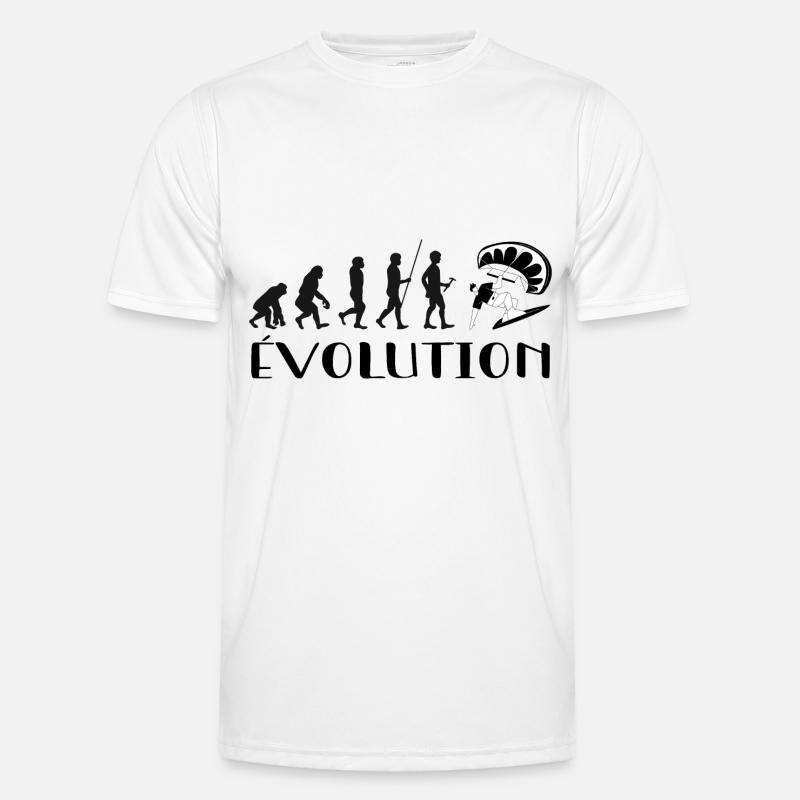 Evolution Vom Affen zum Surfer Männer Funktions-T-Shirt