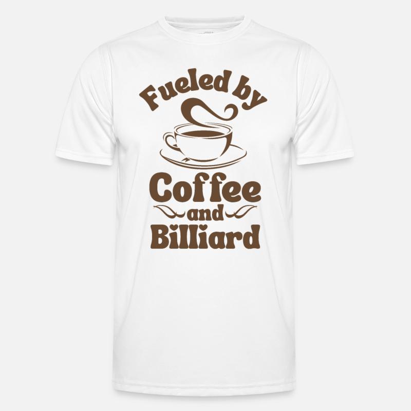 Coffee Billiard lover Men's Functional T-Shirt