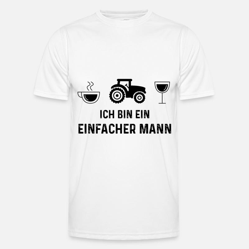 ICH BIN EIN EINFACHER MANN - (2) Männer Funktions-T-Shirt