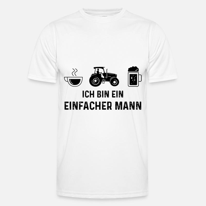 ICH BIN EIN EINFACHER MANN - (4) Männer Funktions-T-Shirt