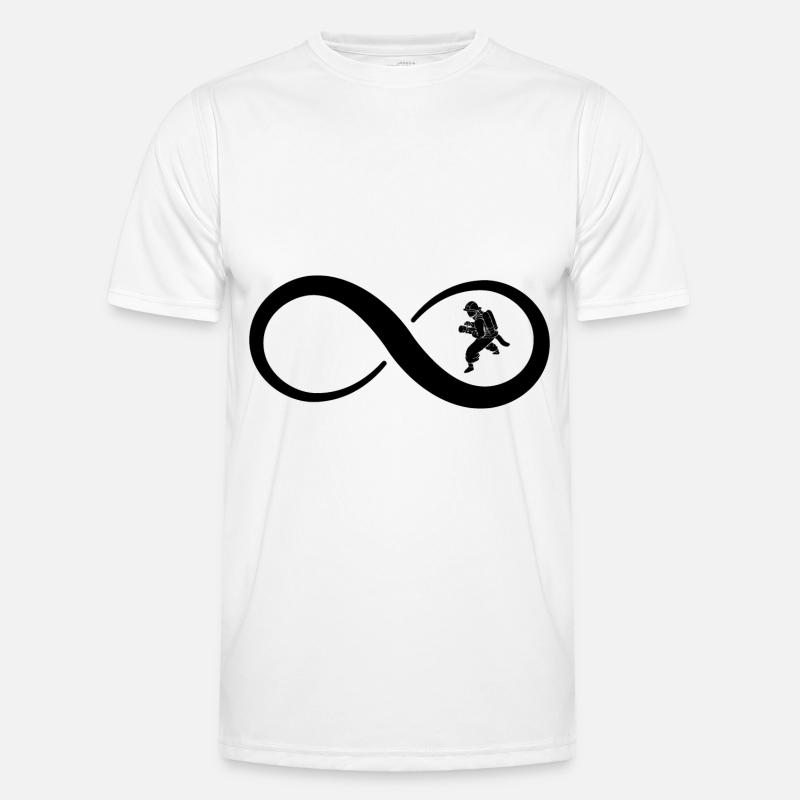 Infinity and Fire Brigade - - Men's Functional T-Shirt - white