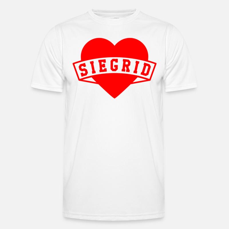 Siegrid Herzen - Men's Functional T-Shirt - white