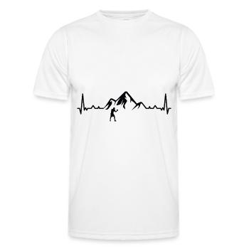 Berg 1 Heartbeat Boxing - Bo - Men's Functional T-Shirt - white - Front - AI Model Male 178 dark (178cm)
