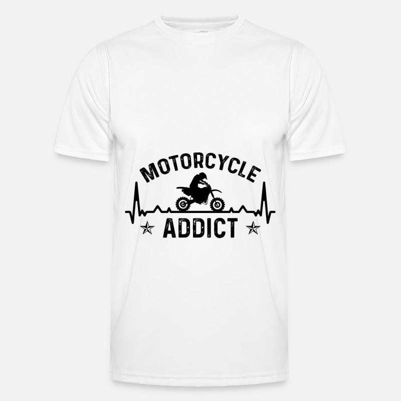 Motorcycle Dependent 2 - (MOTORCYCLE) Men's Functional T-Shirt