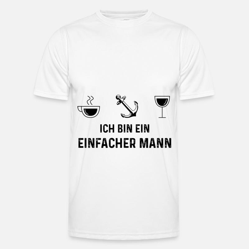 Ich bin ein Einfacher Mann 1 - (2) Männer Funktions-T-Shirt