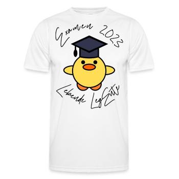 Examen 2023 lebende LegEnte - Männer Funktions-T-Shirt - Weiß - Vorne - AI Model Male 178 dark (178cm)