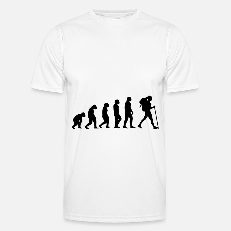Evolution und Wandern - (2) Männer Funktions-T-Shirt