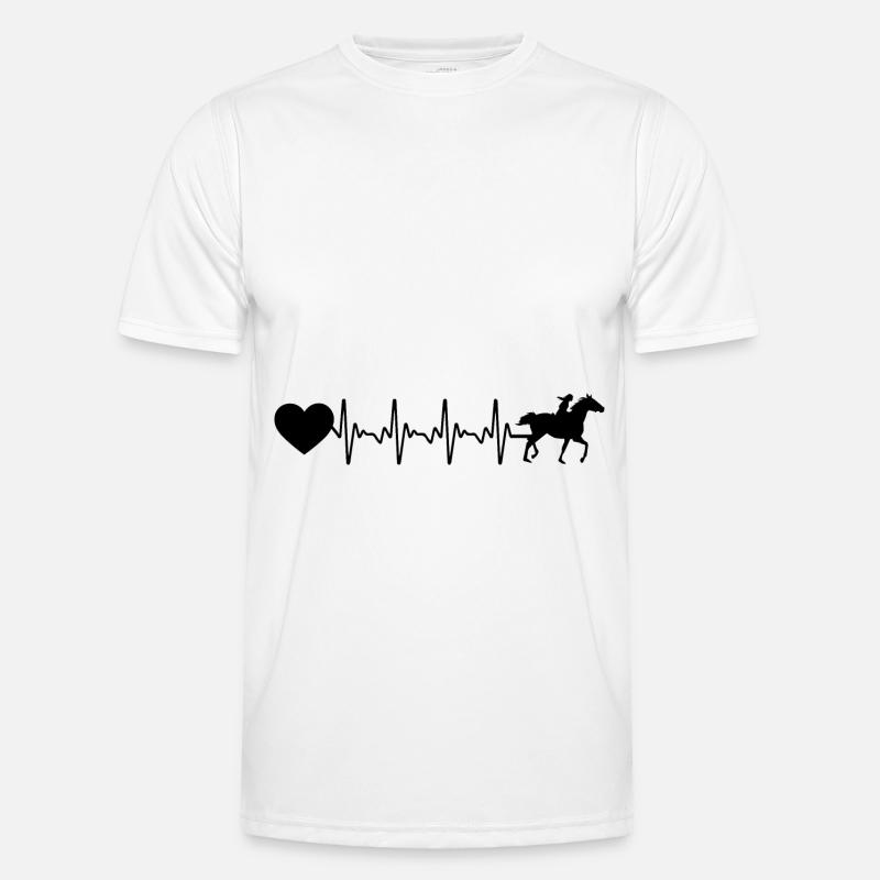 Herzschlagherz und Pferd - (2) Männer Funktions-T-Shirt