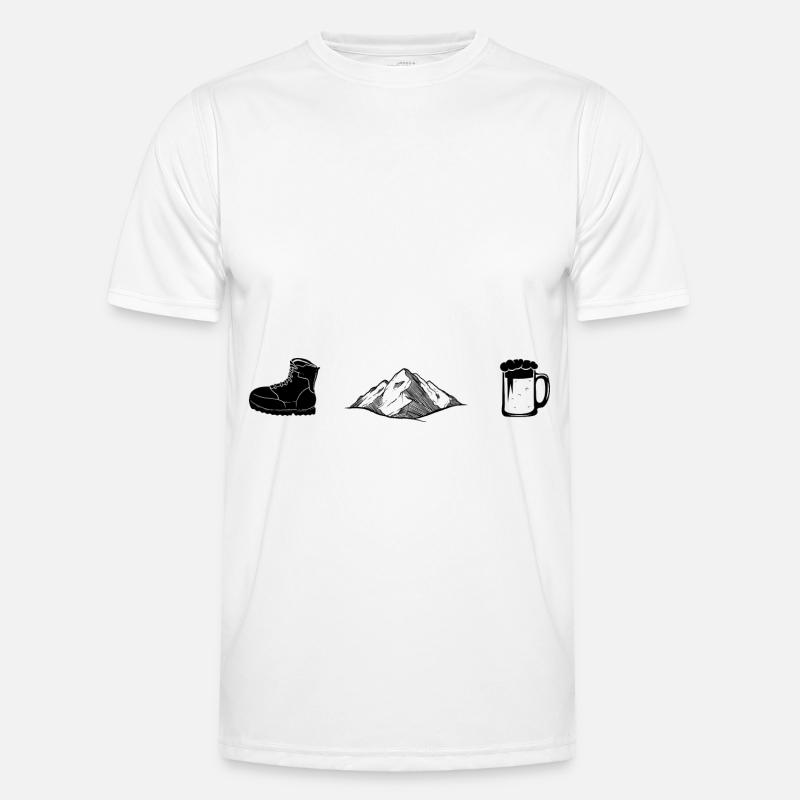 Wanders, Berge, Bier - Männer Funktions-T-Shirt