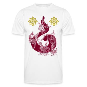Good Luck Thai Lila - Männer Funktions-T-Shirt - Weiß - Vorne - AI Model Male 178 dark (178cm)