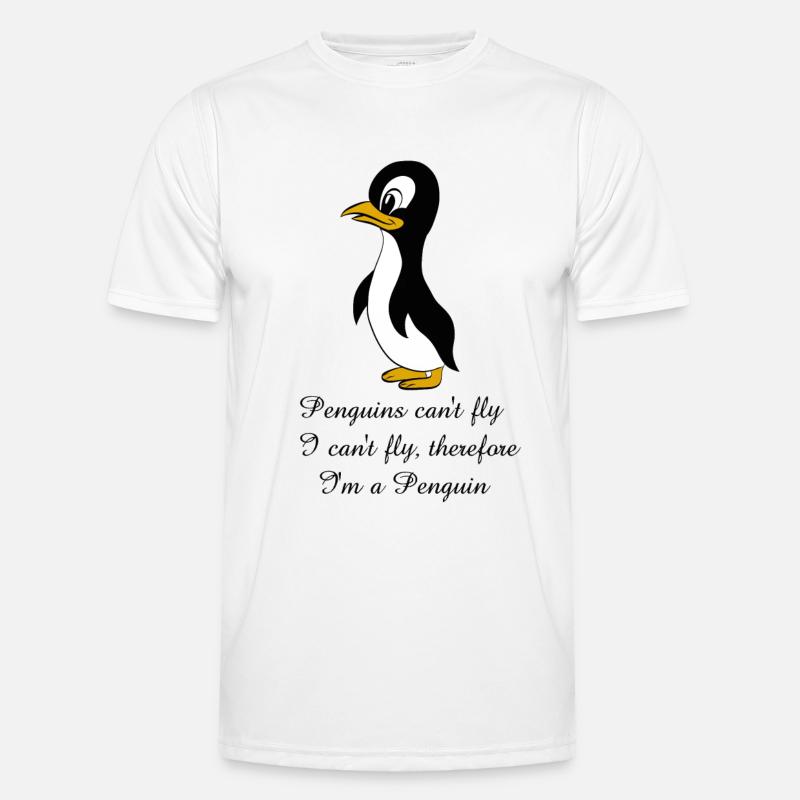 Penguin ordsprog - Funktionsshirt til herrer - hvid