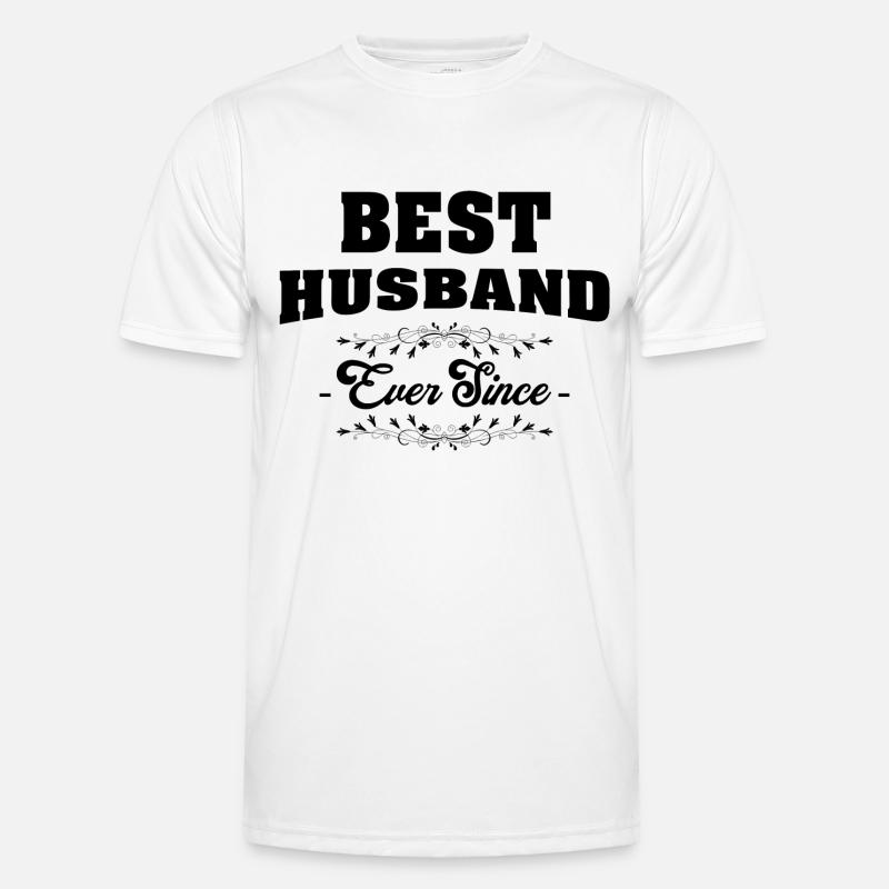 bester ehemann - Männer Funktions-T-Shirt - Weiß