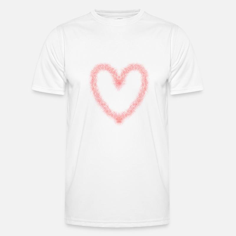 Herz Männer Funktions-T-Shirt