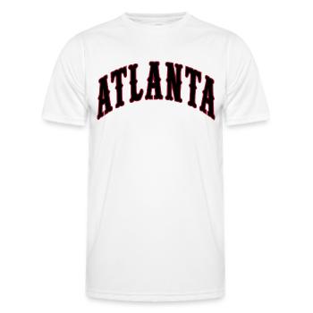 Atlanta - Männer Funktions-T-Shirt - Weiß - Vorne - AI Model Male 178 dark (178cm)