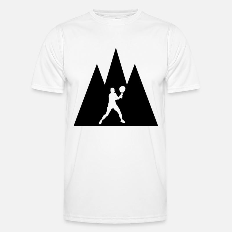Triangular Mountain and Tennis - (2) Men's Functional T-Shirt