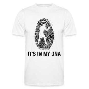 It's in my DNA - - Men's Functional T-Shirt - white - Front - AI Model Male 178 dark (178cm)