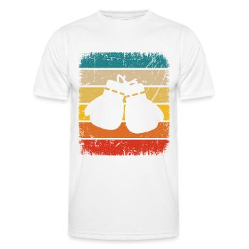 Vintage Square and Boxing 1 - - Men's Functional T-Shirt - white - Front - AI Model Male 178 dark (178cm)