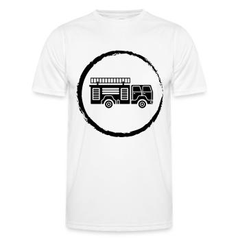 Kreis und Feuer Brigader - (2) - Männer Funktions-T-Shirt - Weiß - Vorne - AI Model Male 178 dark (178cm)