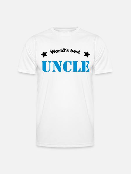 World's best Uncle - Männer Funktions-T-Shirt - Weiß