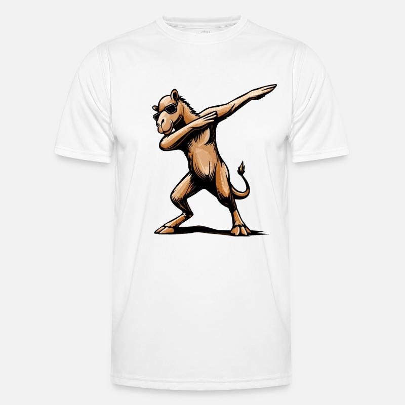 Cooles Dabbing Dab Dance Kamel mit Sonnenbrille Männer Funktions-T-Shirt
