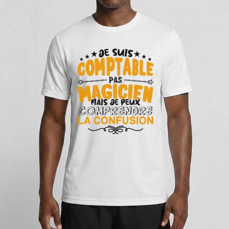 Comptable pas Magicien | le Meilleur Comptable ca T-shirt sport Homme