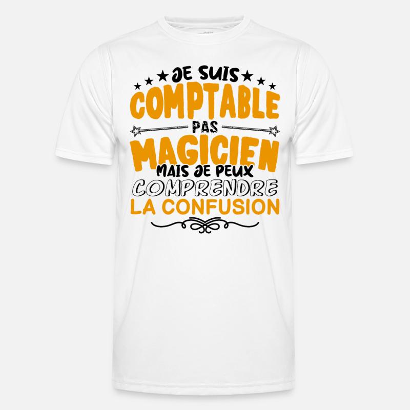 Comptable pas Magicien | le Meilleur Comptable ca T-shirt sport Homme