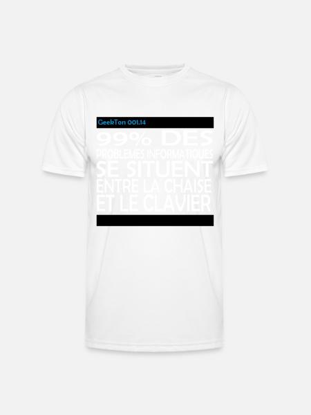 (14_99pourcent) - T-shirt sport Homme - blanc