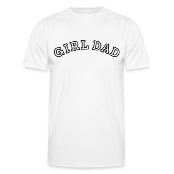 Fille Papa Père d’une fille Papa Fête des Pères - T-shirt sport Homme - blanc - Devant - AI Model Male 178 dark (178cm)