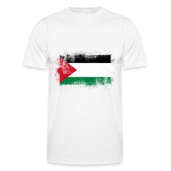 Palästina - Männer Funktions-T-Shirt - Weiß - Vorne - AI Model Male 178 dark (178cm)