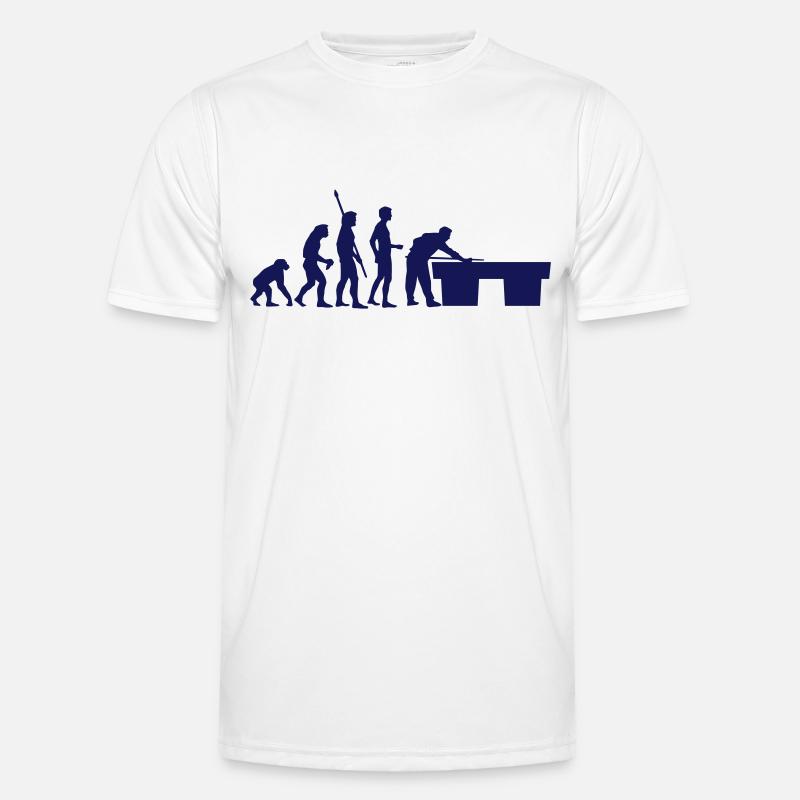 evolution_billard - Men's Functional T-Shirt - white