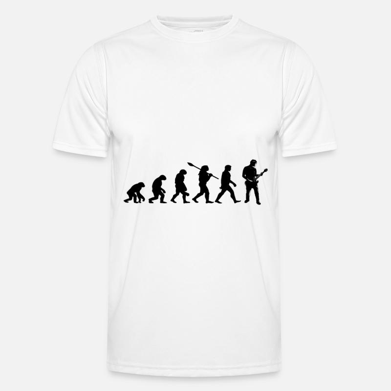 Evolution-Gitarrist Männer Funktions-T-Shirt