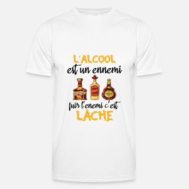 L'alcool est un ennemi T-shirt sport Homme