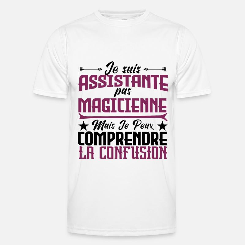 je suis Assistante pas magicienne. T-shirt sport Homme