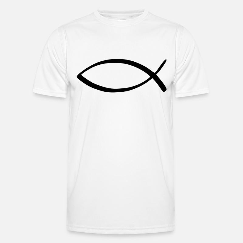 Jesus fish Men's Functional T-Shirt