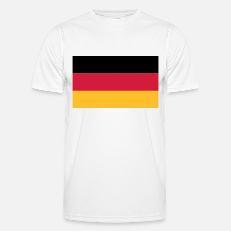 germany flag - Funktionsshirt til herrer - hvid