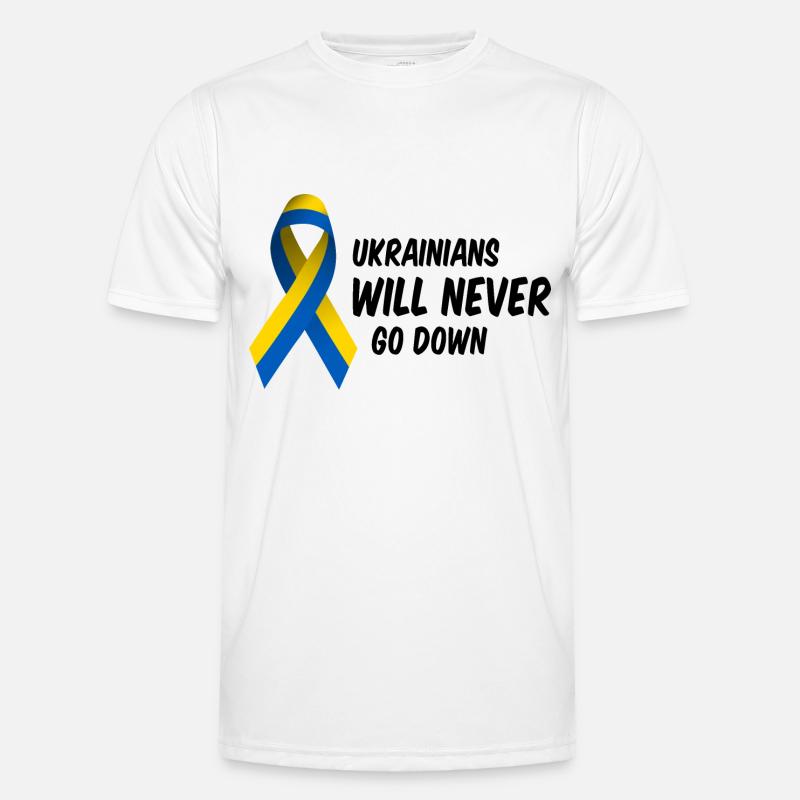 Ukraine War Peace Victory Statement Men's Functional T-Shirt