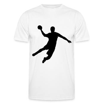Handball - T-shirt sport Homme - blanc - Devant - AI Model Male 178 dark (178cm)