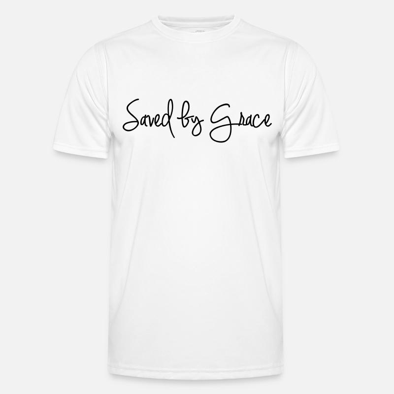 Saved by Grace Männer Funktions-T-Shirt