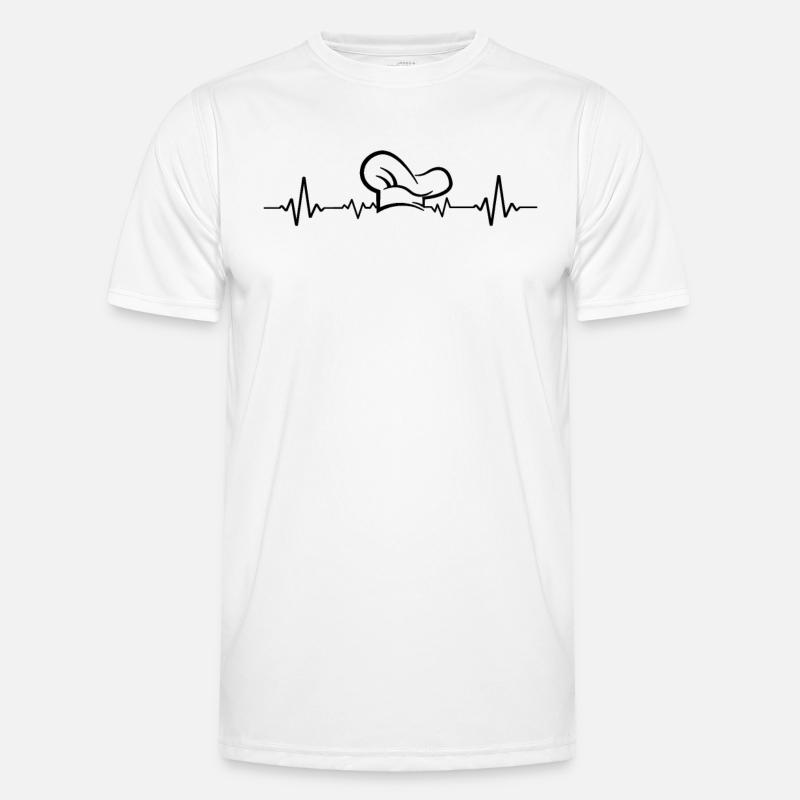 Chef de cuisine heartbeat chef chef Männer Funktions-T-Shirt