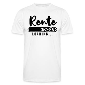 Rente 2024 Loading - Männer Funktions-T-Shirt - Weiß - Vorne - AI Model Male 178 dark (178cm)