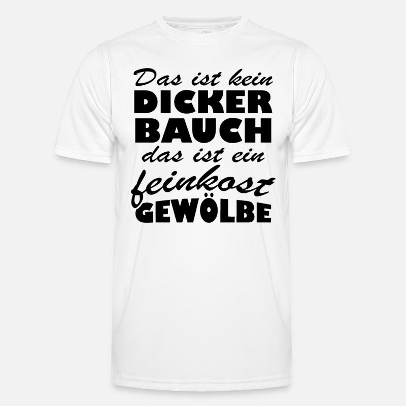 Bauch das ist ein feinkost gewölbe Männer Funktions-T-Shirt