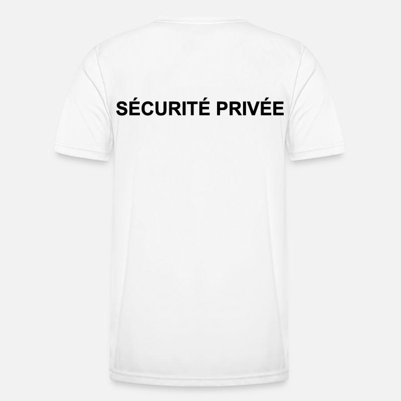 Private Security | Security guard - Men's Functional T-Shirt - white