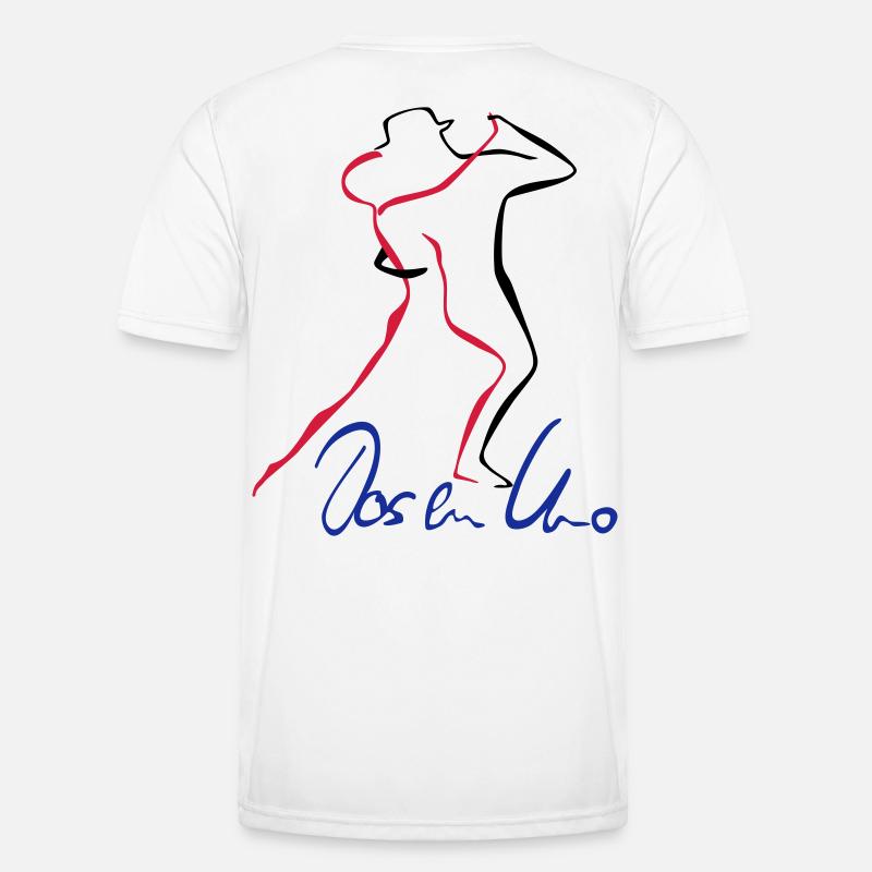Tango Dos en Uno - Männer Funktions-T-Shirt - Weiß