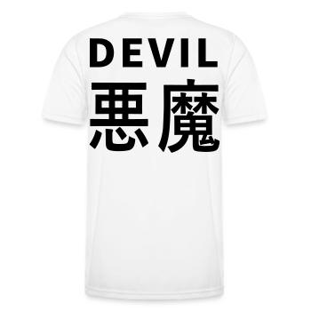 Devil's Kajni - Men's Functional T-Shirt - white - Back - AI Model Male 178 dark (178cm)