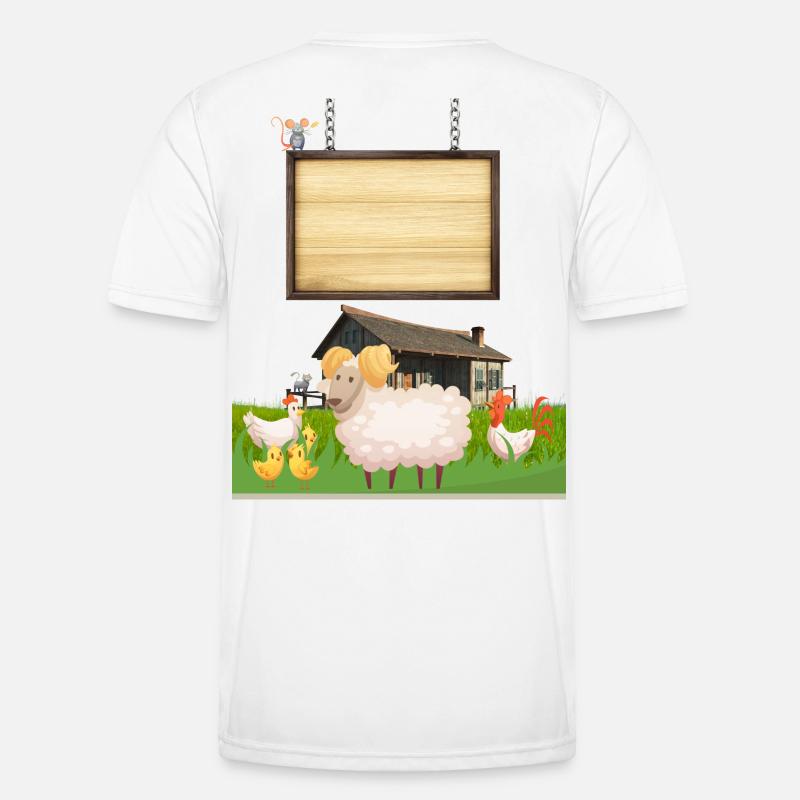 Pasture Pals Rustic-Bauernhof-Schild Männer Funktions-T-Shirt