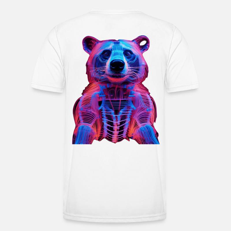 Neon-Hirschkäfer Design Männer Funktions-T-Shirt