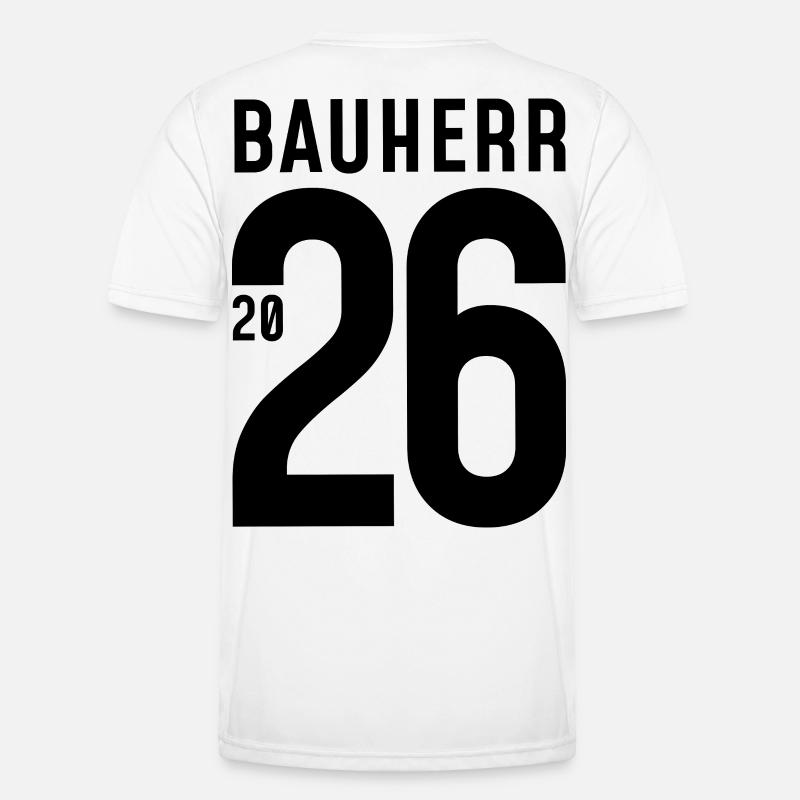 Builder 2026 - large number - Men's Functional T-Shirt - white