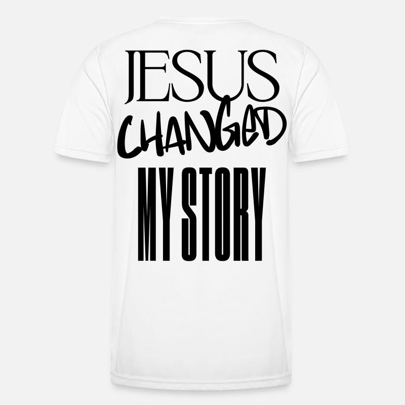 Jésus a changé mon histoire T-shirt sport Homme
