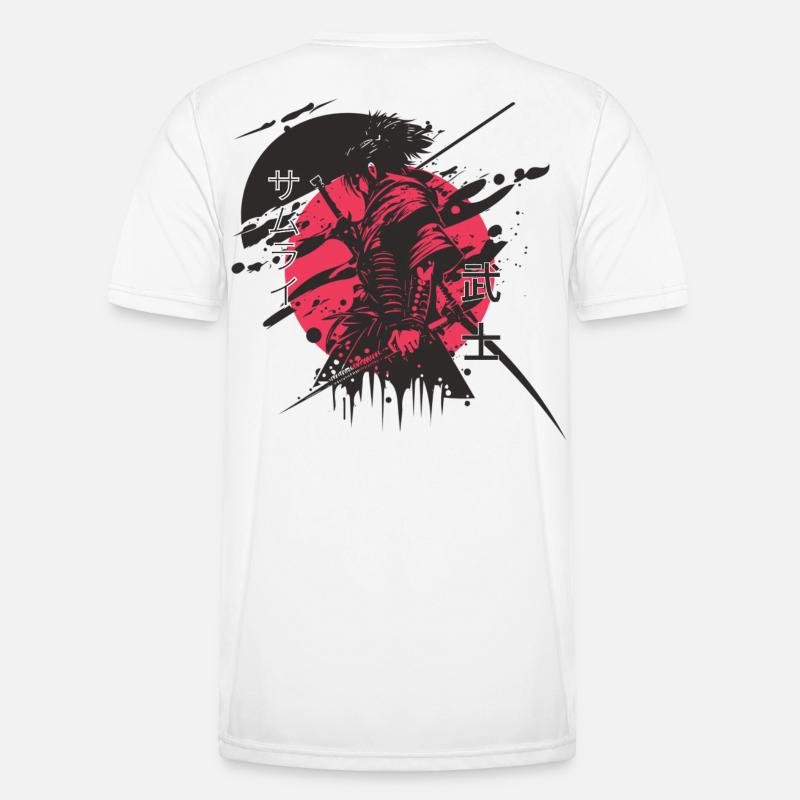 Elephant Samurai Neon Print Men's Functional T-Shirt