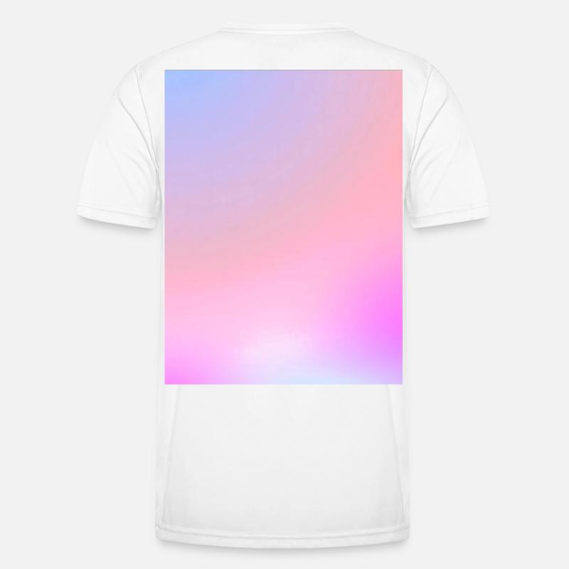Dreamy Cotton Candy Pastel Gradient - Men's Functional T-Shirt - white